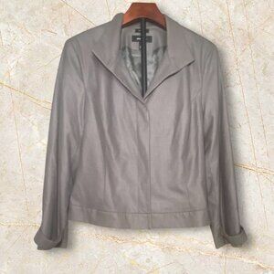 Jones New York Womens Gray Stretch Blazer‎ Jacket Size 18 Careerwear Office